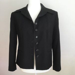 Chadwicks Black Wool Jacket  6 Petite